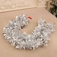 thumbnail image 4 of Christmas Flower Pulling Rainbow Color Foil Tinsel Ribbon Xmas Tree Sequin Snowflake Wire Hanging Garland Wedding Party Decorate (4), 4 of 6