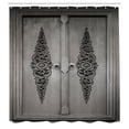 thumbnail image 3 of Ambesonne Grey Shower Curtain, Antique Floral Pattern, 69"Wx70"L, Grey Black, 3 of 5