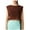 Brown, variant on ZQUUVOU Tank Top For Women Casual Solid Color Sports Yoga Round-Neck Top (Brown,M)
