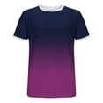 thumbnail image 5 of YYDGH Mens T Shirts Short Sleeve Crew Neck Tops Casual Gradient Color Sports Fitness Workout Basic Tees, 5 of 5