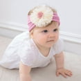 thumbnail image 4 of AUNVITO Baby Soft Stretch Nylon Wide Headband Sunflower Mesh Hair Band Cute Hair Accessories for Toddlers, 4 of 4