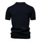 thumbnail image 4 of pstuiky camisetas de hombre, Suéter informal de manga corta con cuello vuelto, cómodo y liso para hombre camisetas de hombre m, 4 of 4