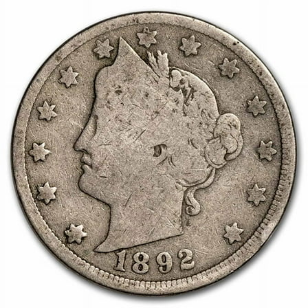 1892 Liberty Head V Nickel Good