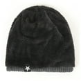 thumbnail image 2 of Men's Women's Winter Beanie Hat Warm Knit Hat Thick Fleece Lined Winter Cap, 2 of 6