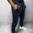 thumbnail image 4 of Labakihah sweatpants for men Men's Drawstring Sweatpants Mid-waist Casual Pants For Men With Pockets Navy, 4 of 7