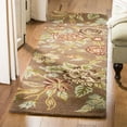 thumbnail image 3 of SAFAVIEH Blossom Abby Floral Flowers Wool Area Rug, Brown/Multi, 6' x 6' Round, 3 of 10