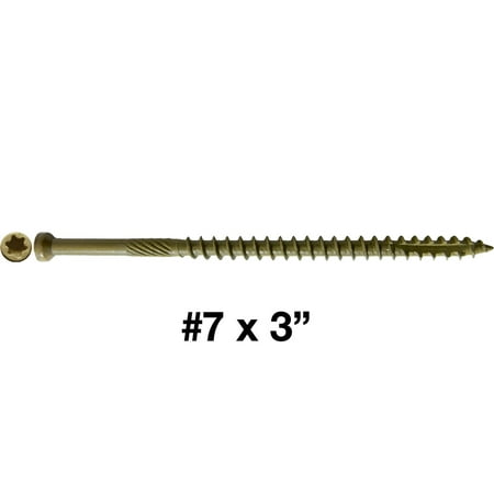 

Jake Sales Brand #7 x 3” Finish (Tiny) Head - Bronze Exterior Coated - Torx/Star ~118 Screws - ACQ Compatible - 1 Pound