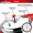 thumbnail image 5 of Avant 6.2-Quart Aluminum Pressure Cooker, Compatible with Gas, Electric & Ceramic Stoves, Stovetop Pressure Canner with Trivet, Red Handle, 5 of 6