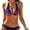 Dark Zebra, variant on Women's Two Piece Bikini Sets Zebra Striped Swimsuit Halter Triangle Tie Side Bathing Suit