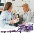 thumbnail image 2 of Birthday Gifts for Women, Friendship Blanket Purple 60"X50", Happy Birthday Decorations for Women, Gift for Women Birthday Unique, Womens Birthday Gift Ideas for Best Friend Mom Sister Wife Grandma, 2 of 6