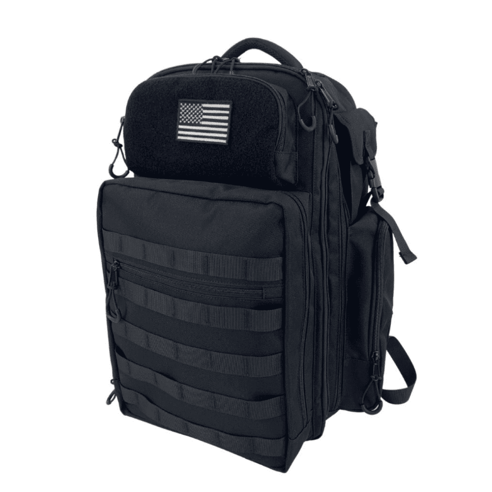 PKB Dad Diaper Bag | Military Diaper Backpack | Large Diaper Bag | Mens Diaper Bag | Baby Travel Gear | Diaper Bag Backpack With Portable Diaper Changing Pad | New Dad Gifts For Men