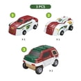 thumbnail image 2 of Afuafu Transform Toy Cars, 3 in 1 Magnetic Collision Deformation Toy Set, Combine into Animal Pulling Cart with Lights & Music, Gift for Kids Ages 3+, 2 of 11