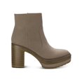 thumbnail image 2 of Sun + Stone Womens Kiinsley Faux Leather Block Heel Ankle Boots, 2 of 3