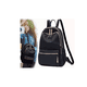thumbnail image 4 of Bolsa Mochila De Moda Impermeable Cierre Antirrobo negra, cierres dorados, 4 of 4