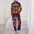 thumbnail image 6 of Goofa Mardi Gras2 Printed Women’s 2 Piece Pajama Set Super,Pajamas Women's Long Sleeve Sleepwear Soft Button Down Loungewear Pjs Lounge Set Nightwear-, 6 of 9