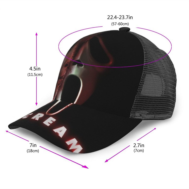 Scream Ghostface Baseball Cap Unisex Mesh Cap Dad Hat Casual  display picture 2