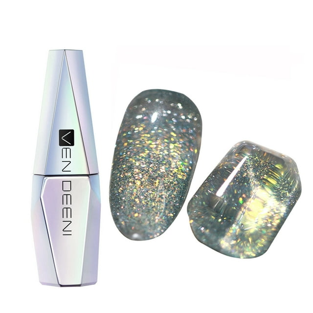 Xihbxyly Esmalte de Uñas En Acabado Diamante Star Sand, Color Reflectante Brillante, Brillo Duradero Hasta 30 Días, Ideal para Manicura Casera, 15 Ml.