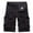 Black, variant on MIUOWANP Men's Casual Cotton Cargo Shorts with Multi Pocket Trendy Solid Color Outdoor Sport and Loose Breathable Short Size XXL(10)Khaki