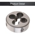 thumbnail image 4 of HUGFEGWE 3/8-16 Round Thread Die, Machine Thread Right Hand Machine Thread Die, Alloy Tool Steel CJB91-23421, 4 of 7