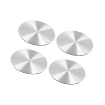4pcs 60mm Auto Car Wheel Center Hub Cap Sticker Emblem Badge Decal Silver Tone