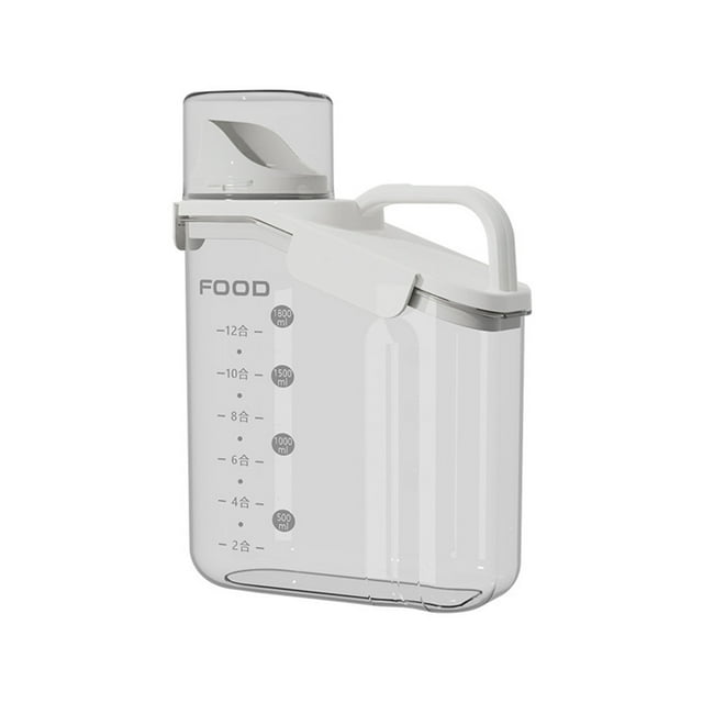 Binwennn Slim Rice Container Storage Dry Food Airtight Container Kitchen Storage Containers Airtight Food Storage With Pouring Spout For Oatmeal Grain Cereal Pasta Flour Toddler Food Picks Airtight