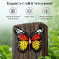 thumbnail image 2 of Kabuer Butterfly Wall Decor, Hanging Butterfly Art for Outdoor, Garden, Patio, Gift 4 Pack, Metal, 2 of 7