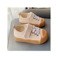thumbnail image 6 of Frontwalk Toddler Flats Non-slip Walking Shoes Comfort Canvas Sneakers School Comfortable Casual Sneaker Boys Girls First Walker Beige 3C, 6 of 9