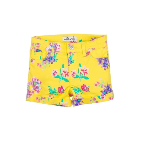 - Roll Cuff Floral Shorts (Toddler Girls)