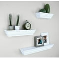 thumbnail image 6 of Ballucci Victorian Wall Ledge and Shelf, Wood Floating Wall Shelves Set, 12", 16", 24", Set of 3, White, 6 of 7