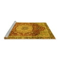 thumbnail image 2 of Ahgly Company Machine Washable Indoor Rectangle Persian Yellow Traditional Area Rugs, 6' x 9', 2 of 4