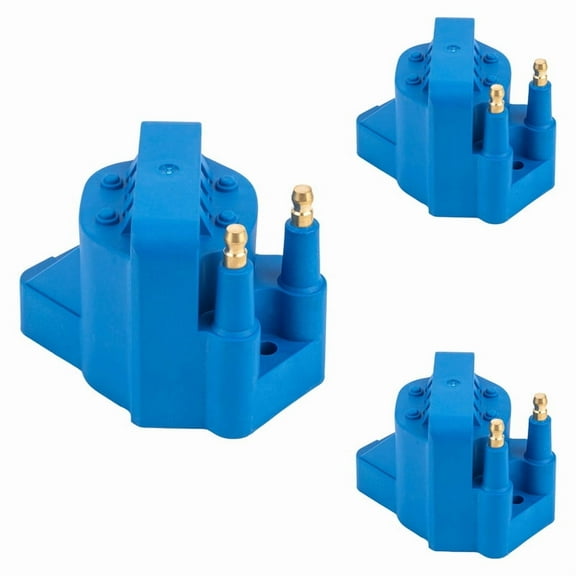 ISA Set of 3 Blue Ignition Coil Pack For Buick Cadillac Chevrolet Oldsmobile Pontiac Allure LeSabre Camaro Impala 88 98 Bonneville Malibu 3.8 V6 Replacement For C849 5C1058 DR39 C1647