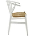 thumbnail image 2 of Modway Flourish Spindle Wood Dining Side Chair in White, 2 of 6