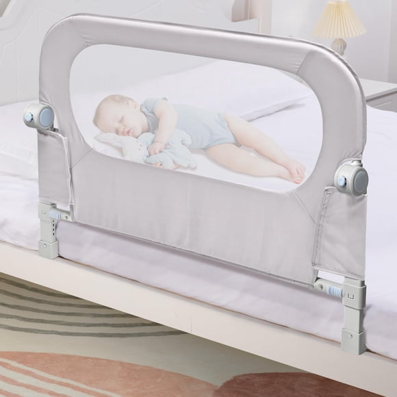 Baranda de seguridad abatible NUTIKAS para cama de bebé, 89 cm