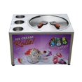 thumbnail image 1 of Kolice Machine Commerciale d'ETL pour Crème Glacée Frite Roulée, Machine à Crème Glacée Frite, Machine à Plaque Froide - Poêle Ronde Simple de 18 Pouces et 3 Seaux, 1 of 8
