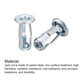 thumbnail image 4 of Unique Bargains M4 Jack Nuts, 10 Pack Threaded Insert Nut Carbon Steel Rivet Nuts, 22mm Length, 4 of 5