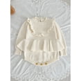 thumbnail image 3 of GXFC Baby Girls Fall Romper 6M 12M 18M 24M Infant Girls Long Sleeve Ruffled One Piece Jumpsuit Bodysuit Autumn Clothing for Newborn Girls, 3 of 7