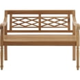 thumbnail image 2 of HomeStock Eclectic Elegance Indoor/Outdoor Teak Bench Teak, 2 of 10