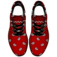 thumbnail image 5 of Customuart Paisley Shoes Men Fashion Sneakers Red Size 7, 5 of 5