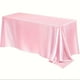 thumbnail image 2 of Mantel de satén sin costuras, rectangular, sedoso y suave, ideal para decoración de mesas, restaurantes, bodas, banquetes, fiestas y eventos., 2 of 5