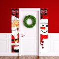 thumbnail image 4 of Pancartas navideñas para puertas, letrero navideño para porche, letrero decorativo para colgar de bienvenida, decoraciones para interiores y exteriores de Año Nuevo, 180x30cm, estilo 3, 4 of 5