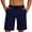 Navy, variant on Bosfbaoi Mens Shorts Lightweight Quick-Dry Athletic Shorts Elastic Waist Drawstring Vacation Beach Shorts with Back Pocket
