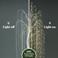thumbnail image 5 of LuxenHome 5.9Ft Pre-Lit White Willow Artificial Tree with Realistic Faux Tree Trunk, 5 of 10