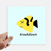 Dead Fish Sad Depressed Art Deco Fashion Sticker Tags Wall Picture Laptop Decal Self adhesive