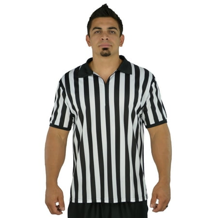 Mens Referee Shirts/Umpire Jersey with Collar for Officiating + Costumes + More!