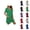 Green, variant on Nursing Night Gown for Breastfeeding Summer Short Sleeve Scoop Neck Side Slit Zip Up Sleep Dress with Pockets Sleepwear