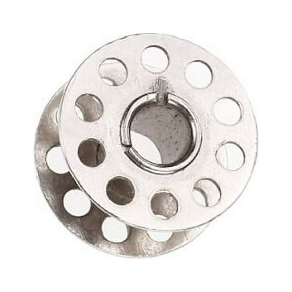 FELTECHELECTR 10Pcs Metal Bobbins for Sewing Machines Round Shape Practical Design