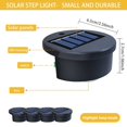thumbnail image 2 of Aqestyerly Outdoor Solar Step Light Staircase Wall LED Courtyard Light Waterproof Railing Light for Yard Garden HWRETIE, 2 of 9