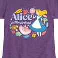 thumbnail image 3 of Alice in Wonderland - Alice Icons - Youth Girls Fitted Short Sleeve T-Shirt, 3 of 5