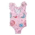 thumbnail image 6 of MKOSPLRT Baby Girl Fashion Swimsuit 3D Flower Backless One Piece Bathing Suit Casual Floral Print Swimwear Beachwear 6M-4Y, 6 of 11