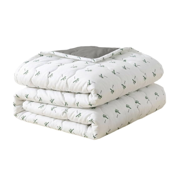 SUYOLL Simple Nordic Style Lightweight Summer Throw Breathable Quilt For All Season Comfort Soft Cooling Blanket BlanketWith Heat Release Design For Bedroom Light Grey 200x180cm